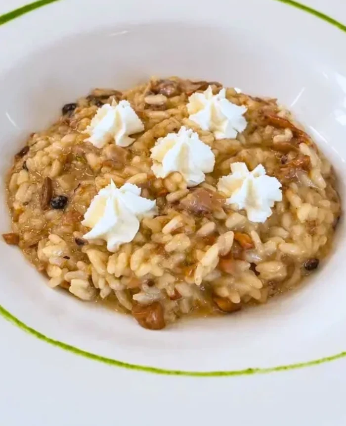 Risotto funghi e robiola 700x860